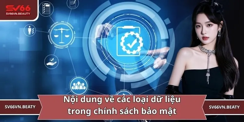 Nội dung về các loại dữ liệu trong chính sách bảo mật